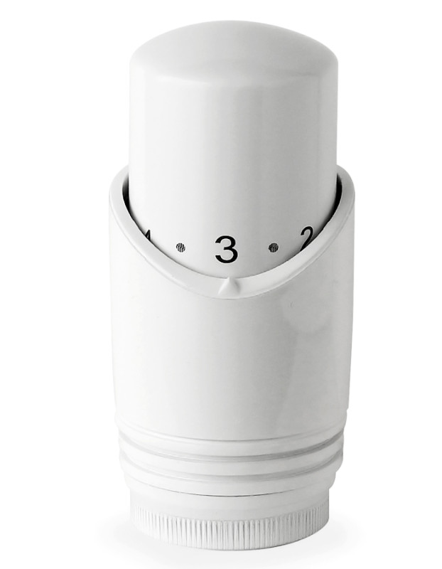Hlavica Dizajn biela termostatick� M30x1.5 s kvapalinov�m sn�ma�om (hydrosn�ma�)