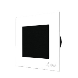 Idea dekor K double 9003 - 0337 štvorec / biely podklad a čierny stred