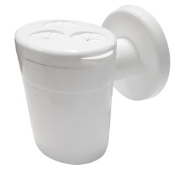 Sifn d32mm na odkvapkvanie kondenzu trojotvorov s gulikou, PVC biely