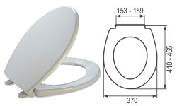 WC sedadlo Rapido biele, plastov chyt Classic plastic