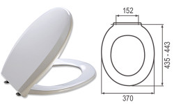 WC sedadlo Uniset plus B, kovov chyt Metal fix