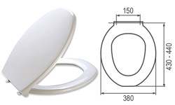 WC sedadlo Hit biele, plastov chyt Classic plastic