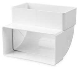 Koleno 90 ploch zvisl 90x220 PVC