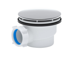 Sifn do sprchovej vaniky d90mm s krytkou d115mm z pochrmovanho plastu, vka 71mm