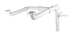 SET na dvojdrez 2x6/4" s prpojkou na prku /priestorovo sporn, bez piliet