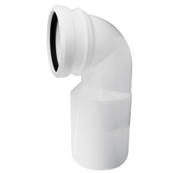 Koleno d90/110mm odpadov, na pripojenie zvesnej WC misy k podomietkovmu systmu