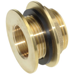 Prechod prrubov redukovan 5/4"x 1" L=37mm krtky s gumovm tesnenm, na ndre, mosadzn